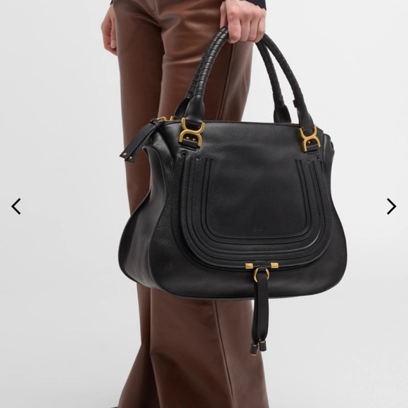 LARGE Chloe Black Leather Bag - Picture 9 of 9